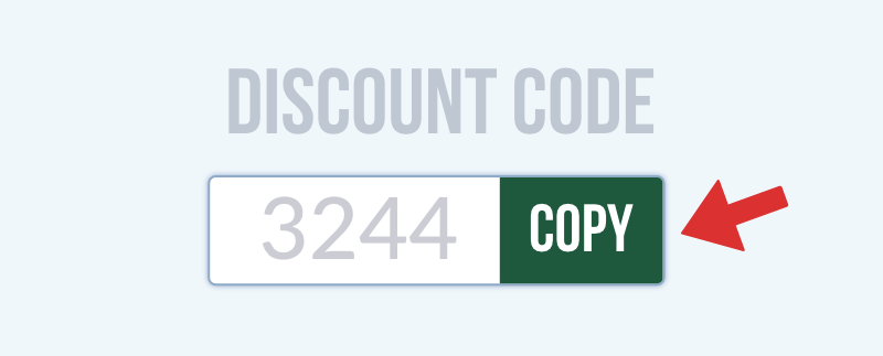 A button to copy a discount code
