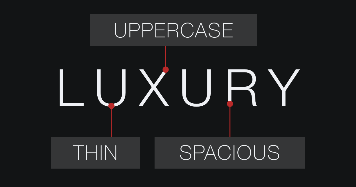 A thin, spacious, and uppercase font