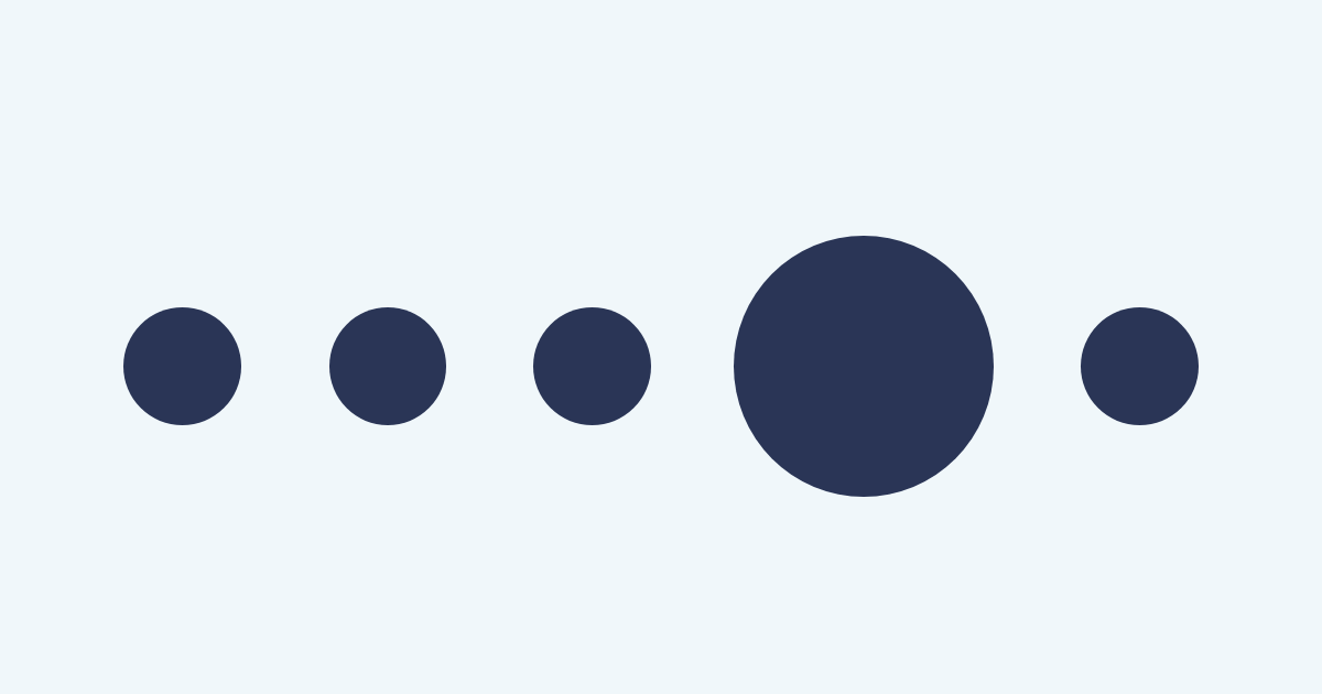Small circles with single large circle that stands out