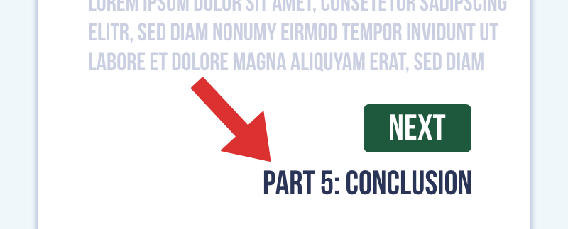 Blog Post With "Part 5: Conclusion" next to the continue button