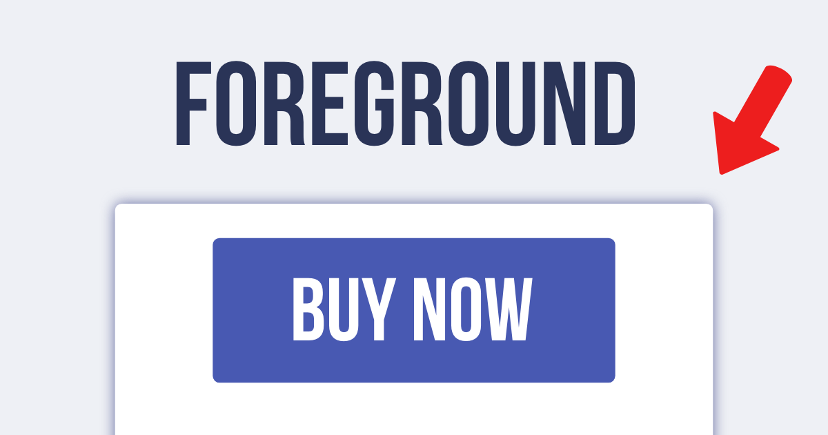 Blue purchase button on top of white background with shadow