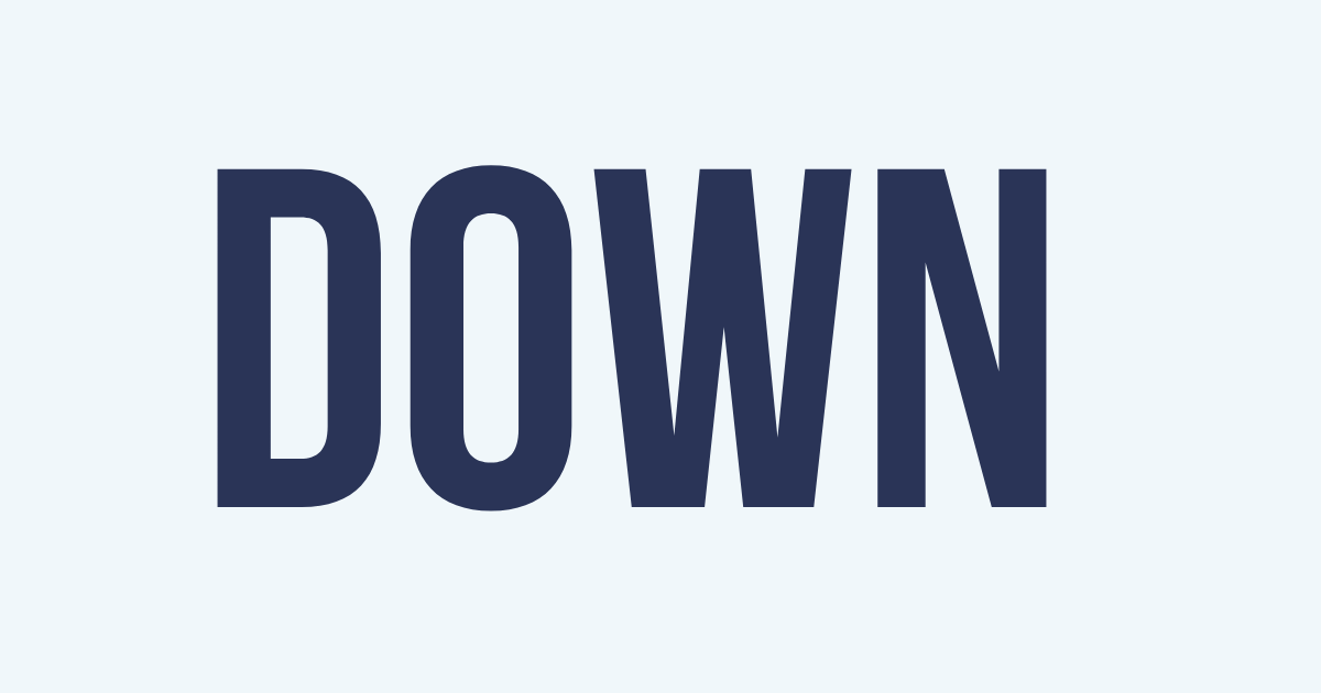 The word "down"