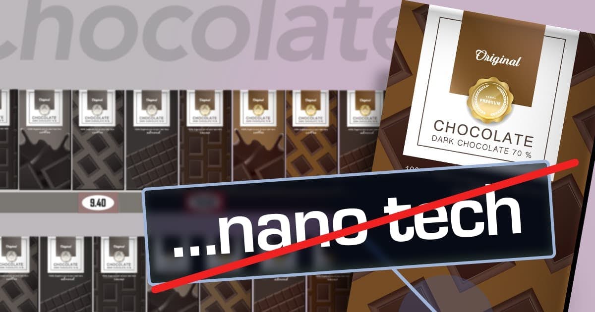 Chocolate bar that claims to use nano technology
